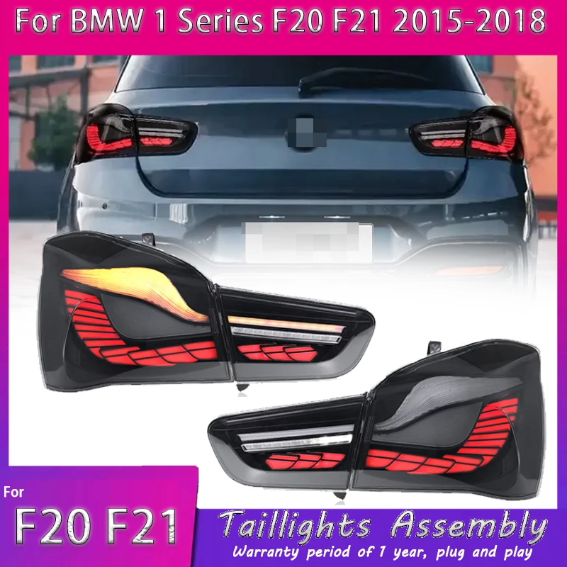 سيارة لسيارات BMW 1 Series F20 F21 الضوء الخلفي 2015-2018 ترقية المعدلة إلى إشارة الانعطاف الديناميكية DRL الجديدة LED الضوء الخلفي اكسسوارات السيارات #1