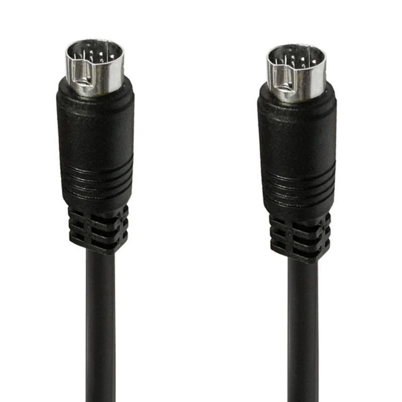 S-Video Cable for TV VCR DVD Camcorders Video Cards Mini Din 10Pin Male to Male S-Video Cable Connector 3/1.5/1/0.5m