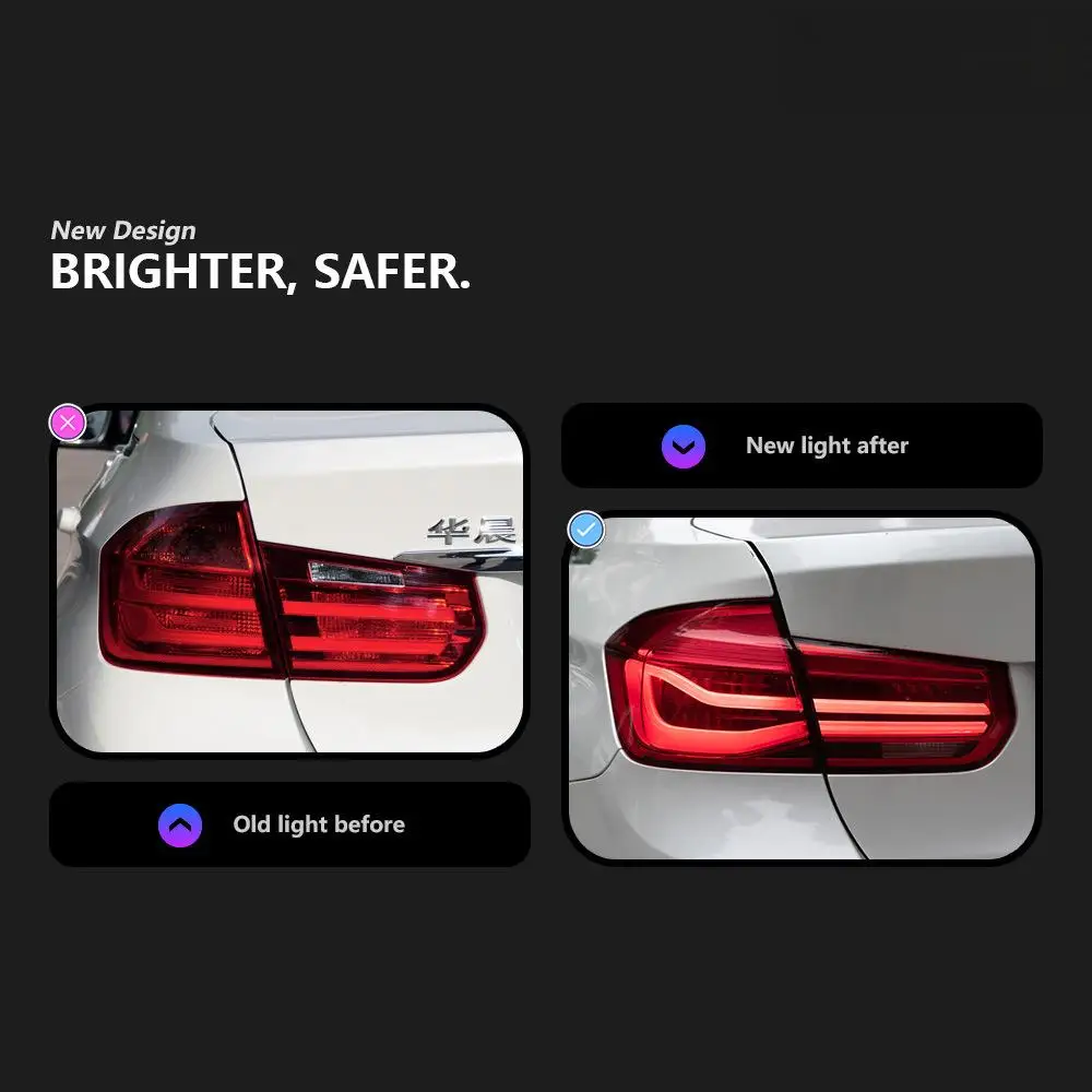 Hot Sale Upgrade Car Auto Tail Light 2012-2017 for BMW 3 Series Custom Clear LCI F30 F35 New Upgrade Taillight MP Turn Light