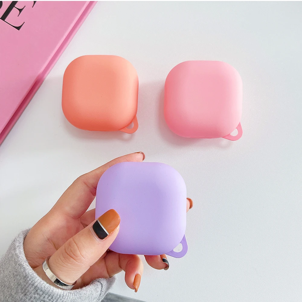 حلوى لون الحال بالنسبة لسامسونج غالاكسي براعم برو ، لايف FE Buds2 ، الحال بالنسبة لسامسونج غالاكسي براعم 2 برو ، غطاء الكمبيوتر الصلب