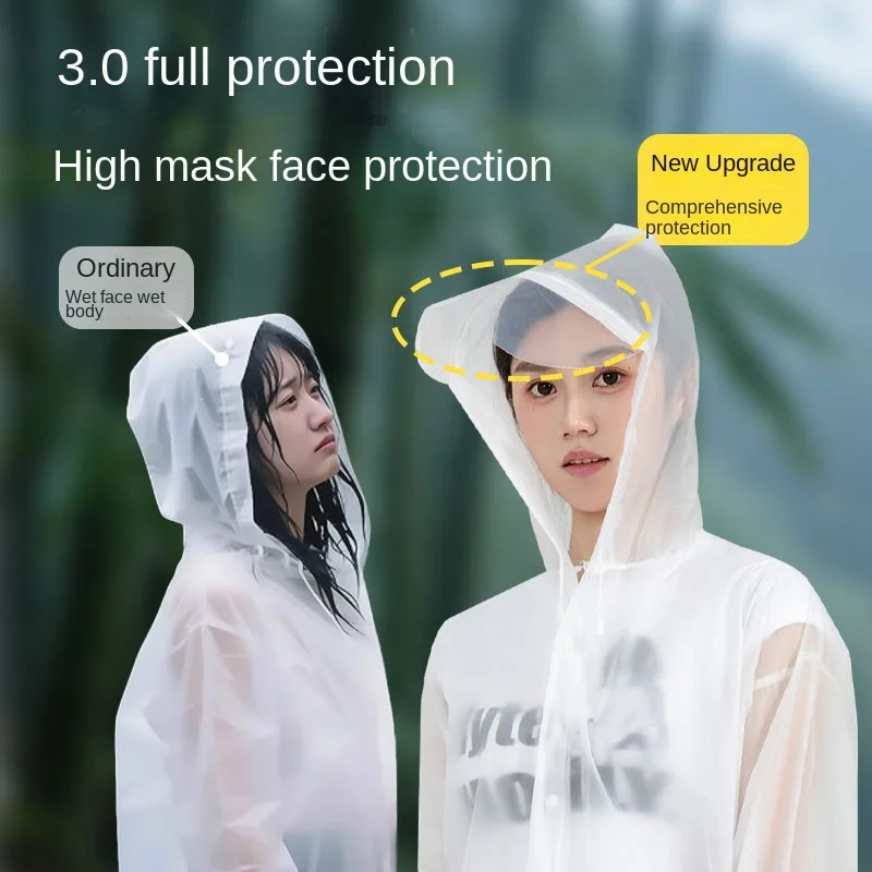 

4198 Длинный плащ для всего тела, одноразовая утолщенная верхняя одежда для взрослых, альпинизм, путешествие, одинарное пончо, портативное на открытом воздухе