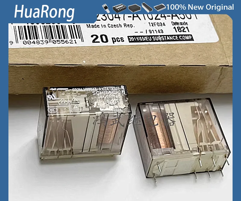 2Pcs/Lot  V23047-A1024-A501 V23047-A1024-A501-24VDC PIN8