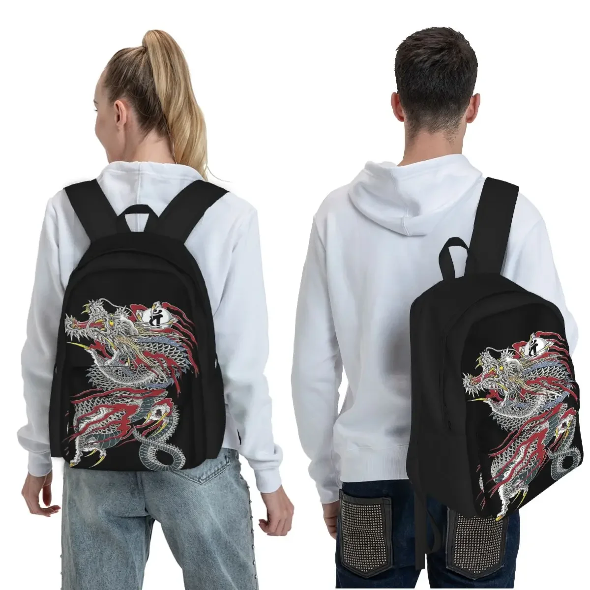 Kiryu Kazuma - Dragon Of Dojima (Yakuza) Student Backpack School Bag for Boys Girls Fashion Bookbag Shoulder Bags