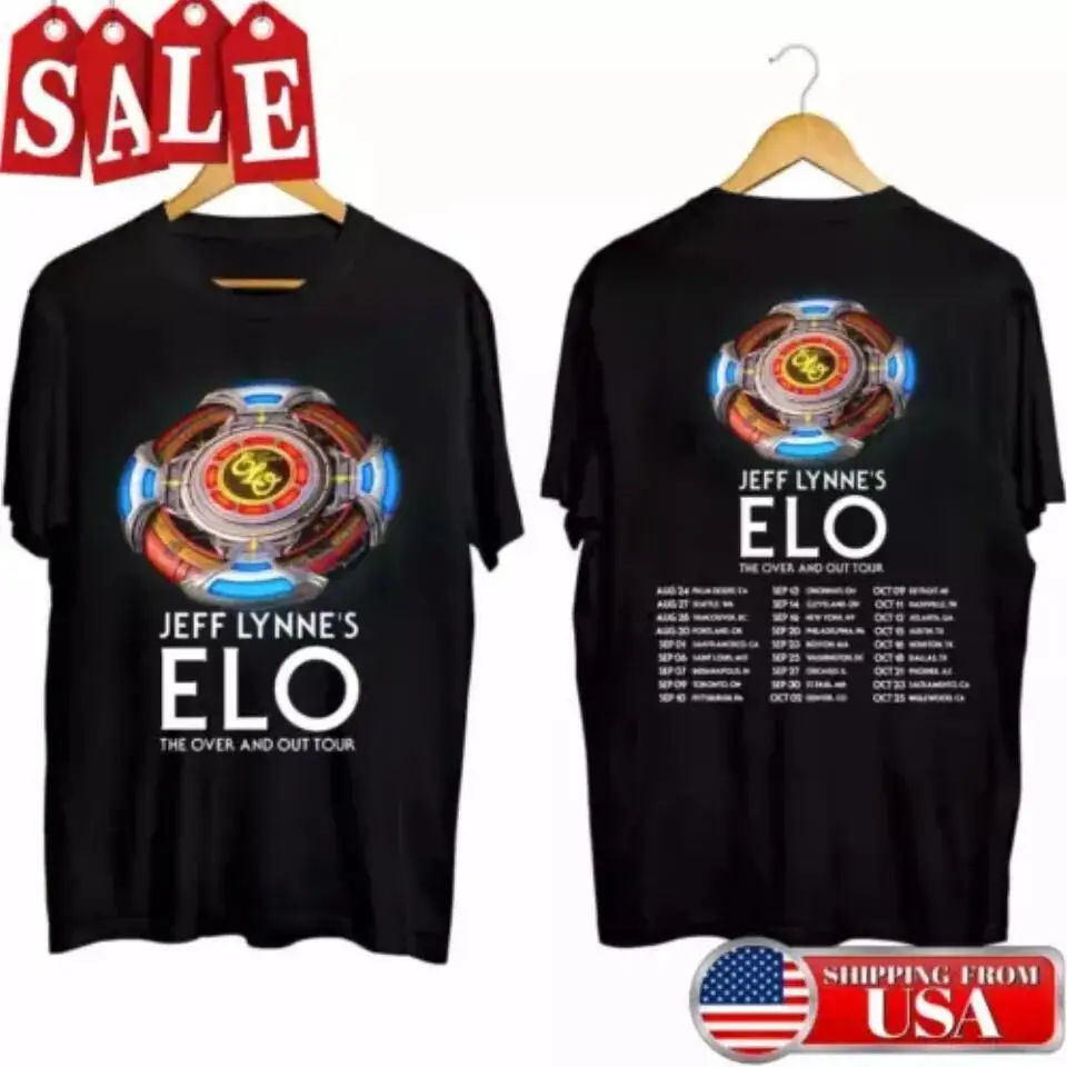 

New Jeff Lynne Tour 2024 ELO T-Shirt S-3XL Fastship