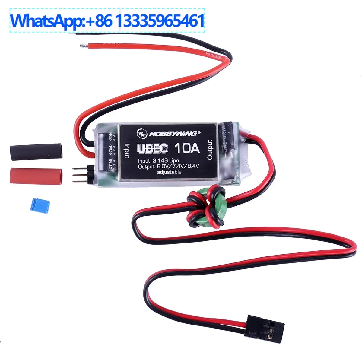 

Haoying hobbywing 10A ubec output 6v 7.4v 8.4v support 3-14s lithium battery, high voltage