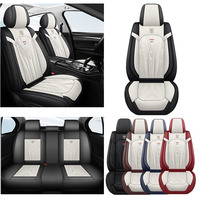 Premium 5-Seat Car Seat Covers - Breathable Perforated Napa Leather for Comfort and Durability. Universal Fit for Most Cars