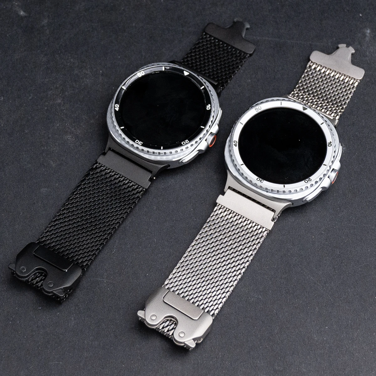 

100% pure Titanium Band for Samsung Galaxy Watch 8/8 Classic Milanese Loop Strap for Galaxy Watch Ultra 2025 47mm Men Correa