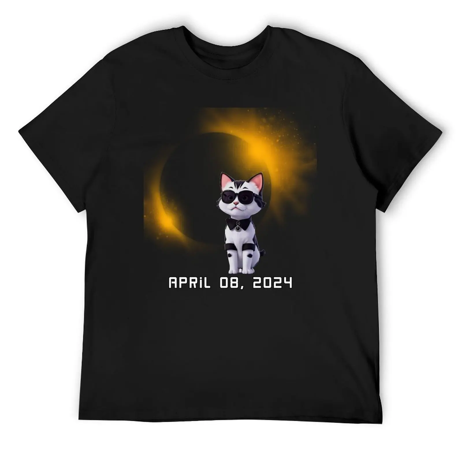 

Total Solar Eclipse 4.8.2024 - Solar eclipse 2024 T-Shirt Blouse Man t-shirt kawaii clothes anime tshirt t shirt for men