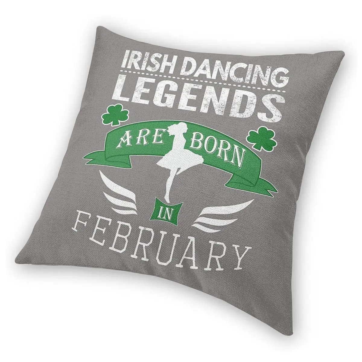 Irish Dancing Legends February Pillowcase Polyester Linen Velvet Printed Decorative Throw Pillow Home Cushion Cover 45x45 - view 6