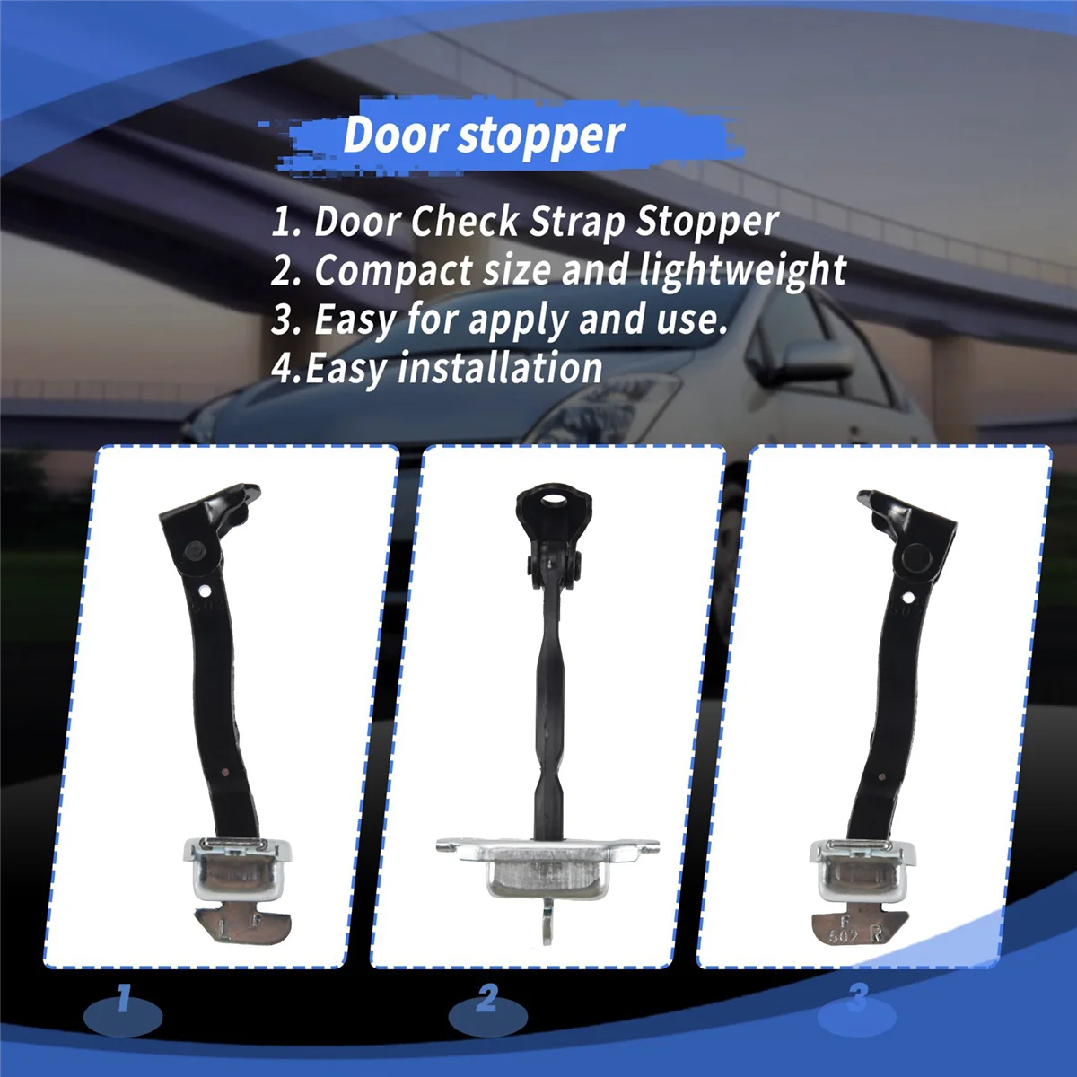 Per Prius fermaporta posteriore Stay Checker Strap Stopper 68630-02100 68610-0D020