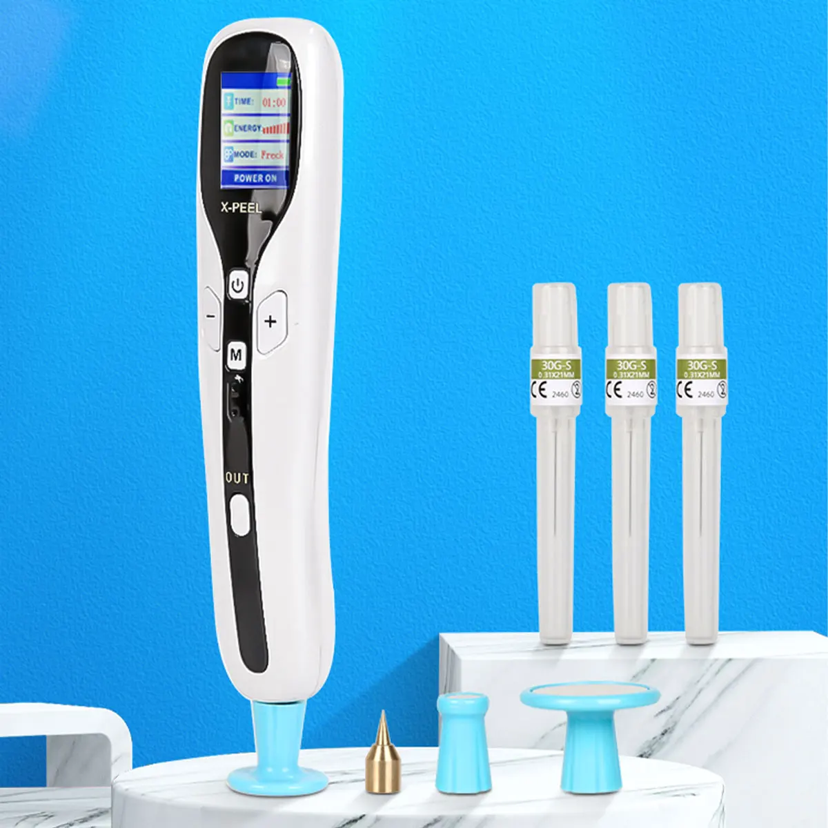 

Professional 2 in 1 Ozone Plasma Pen Mole Removal LCD Eyelid Lifting Freckle Dark Spot Wart Remover Machine Tattoo Remaval Tool