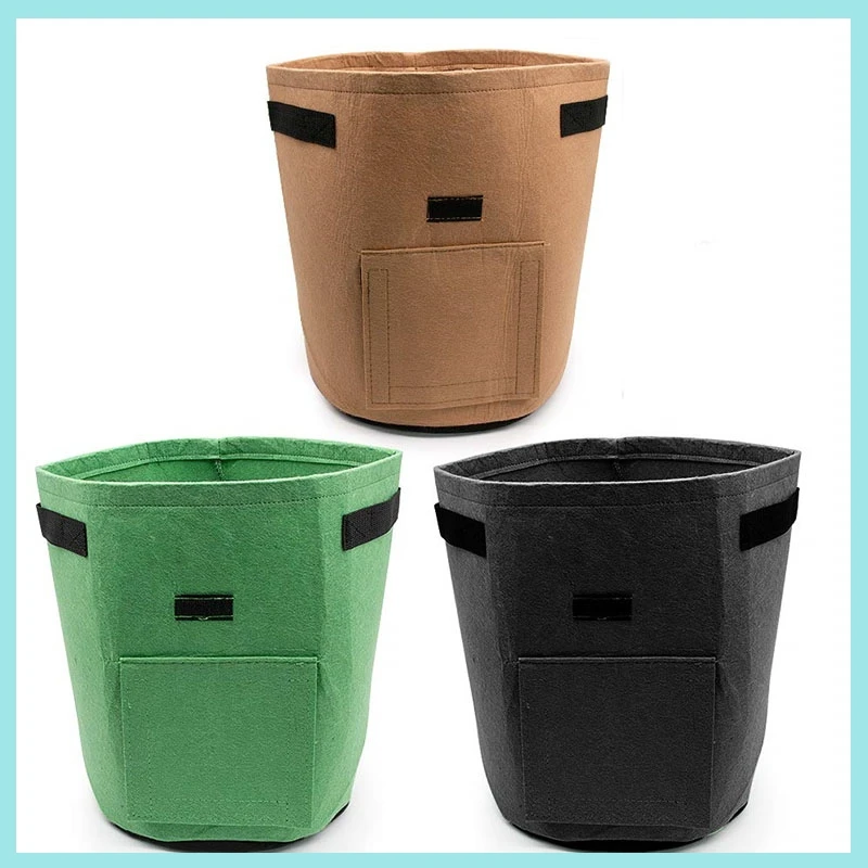 Plant Grow Bags Nonwoven Fabric Garden Potato Pot Greenhouse Vegetable Growing Moisturizing Vertical Tools B2