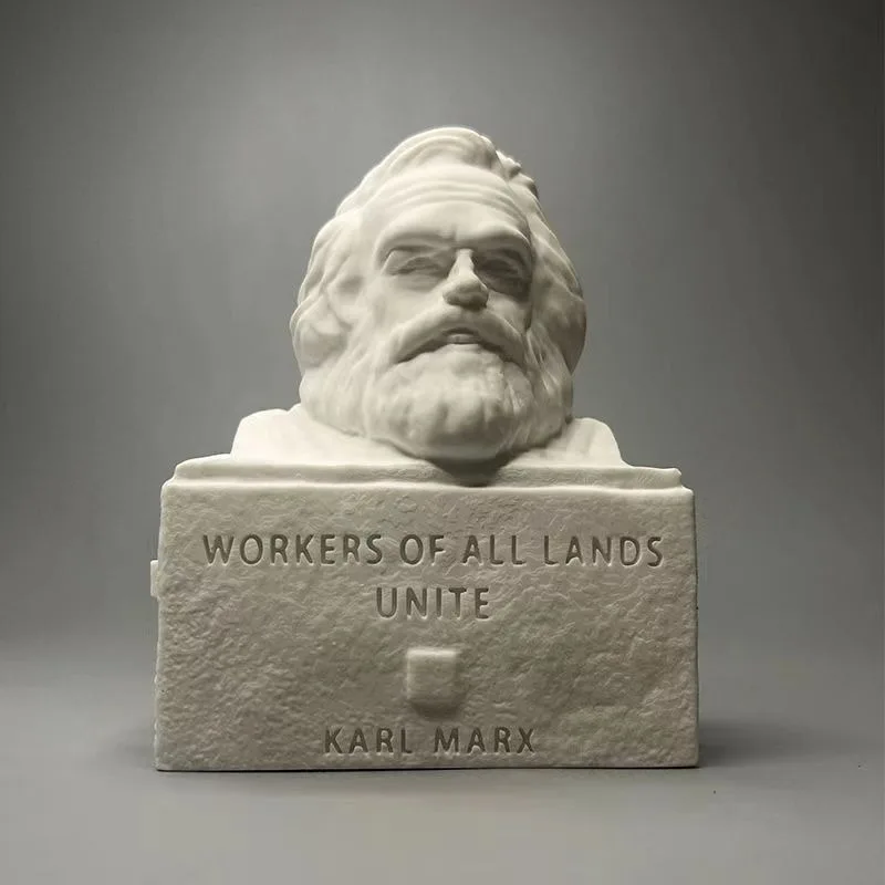 Karl Marx Sculpture Communist Party Figures Plaster Ornaments Artwork Sculpt Political Tool Marxism Token Keepsake Soviet Figure