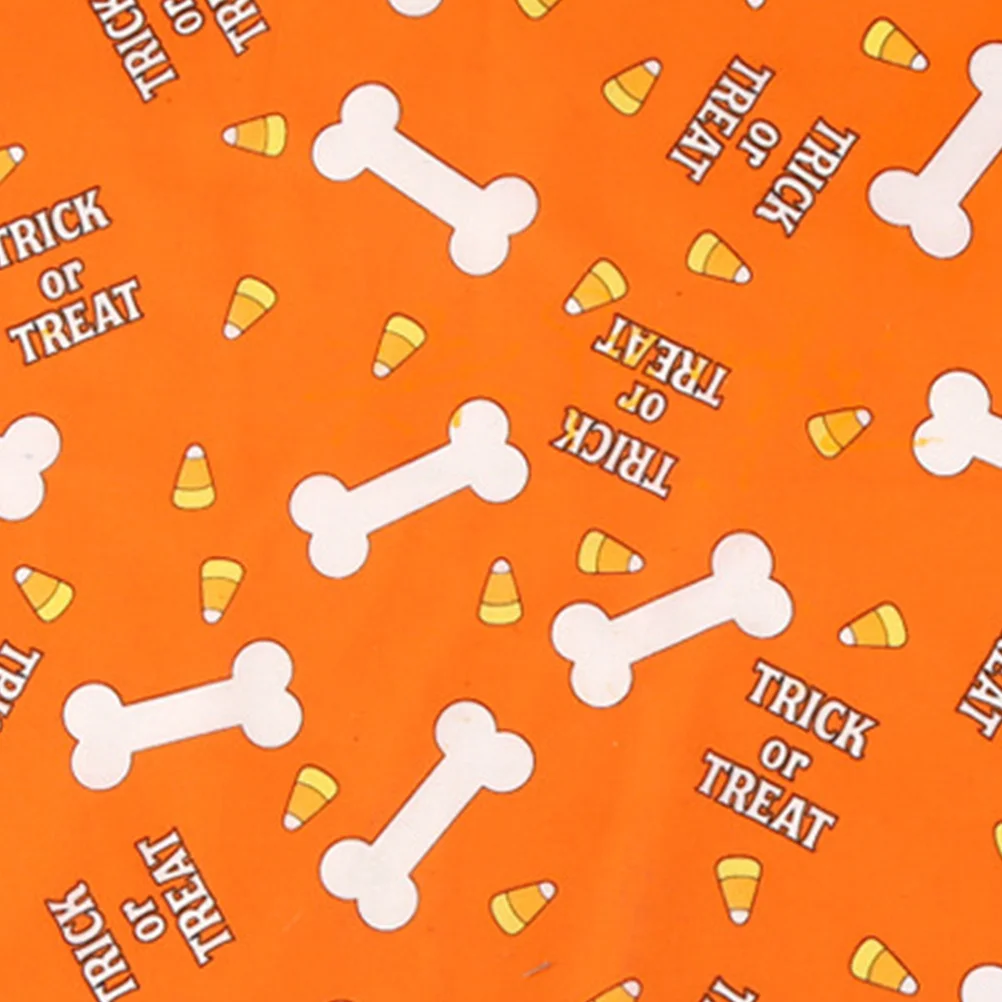 

Halloween Pet Collar Neckerchief Dog Puppy Triangle Pattern Orange Bib Dress Up Party Decoration Dog Collar Bib