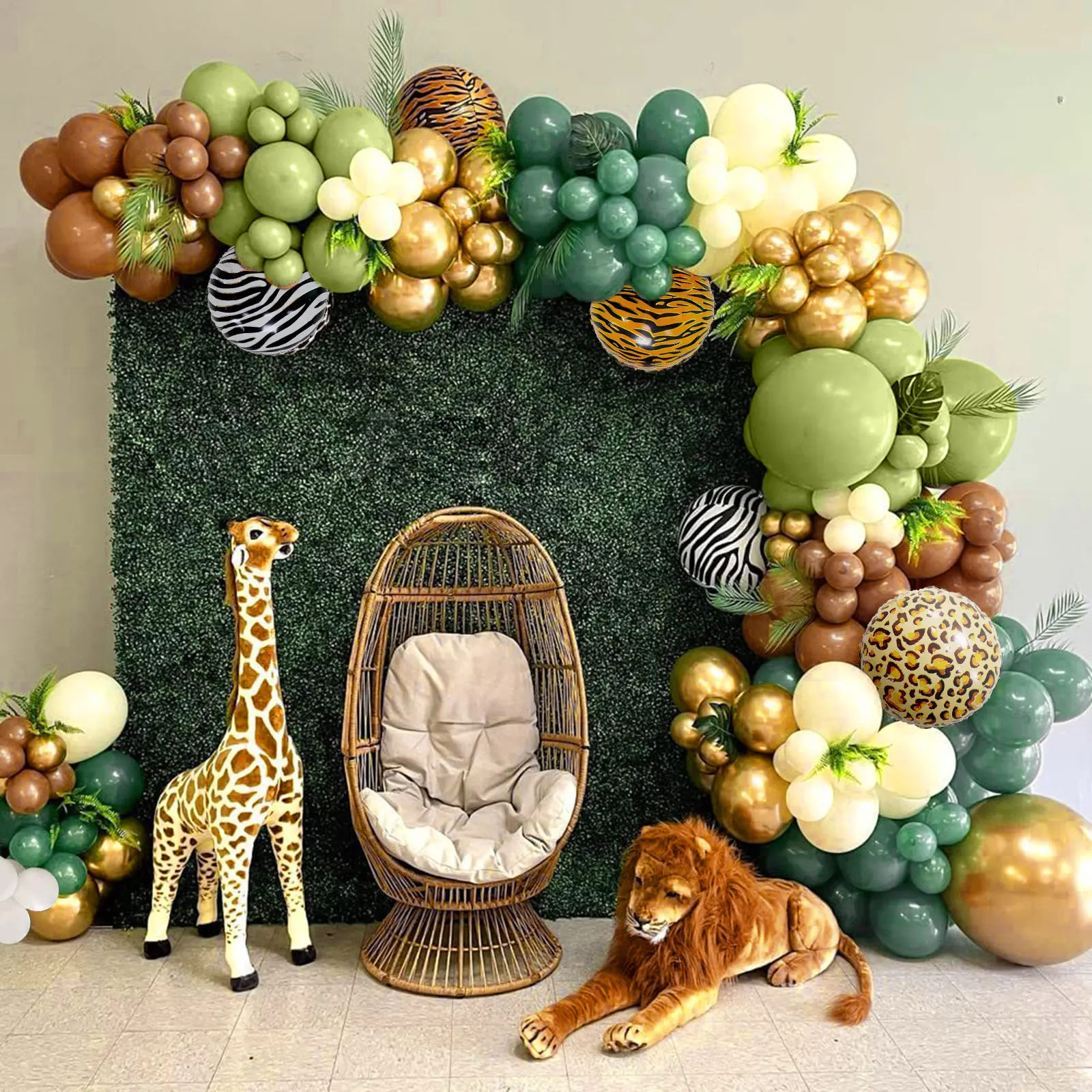 

Jungle Animals Balloon Garland Arch Kit Safari Birthday Party Balloon Jungle Theme Birthday Latex Balloon Baby Shower Decoration