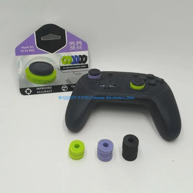 

8pcs Aim Assist Rings Motion Control Rings for Gaming Controller Auxiliary Rings Wear Resistant for Multiplatform