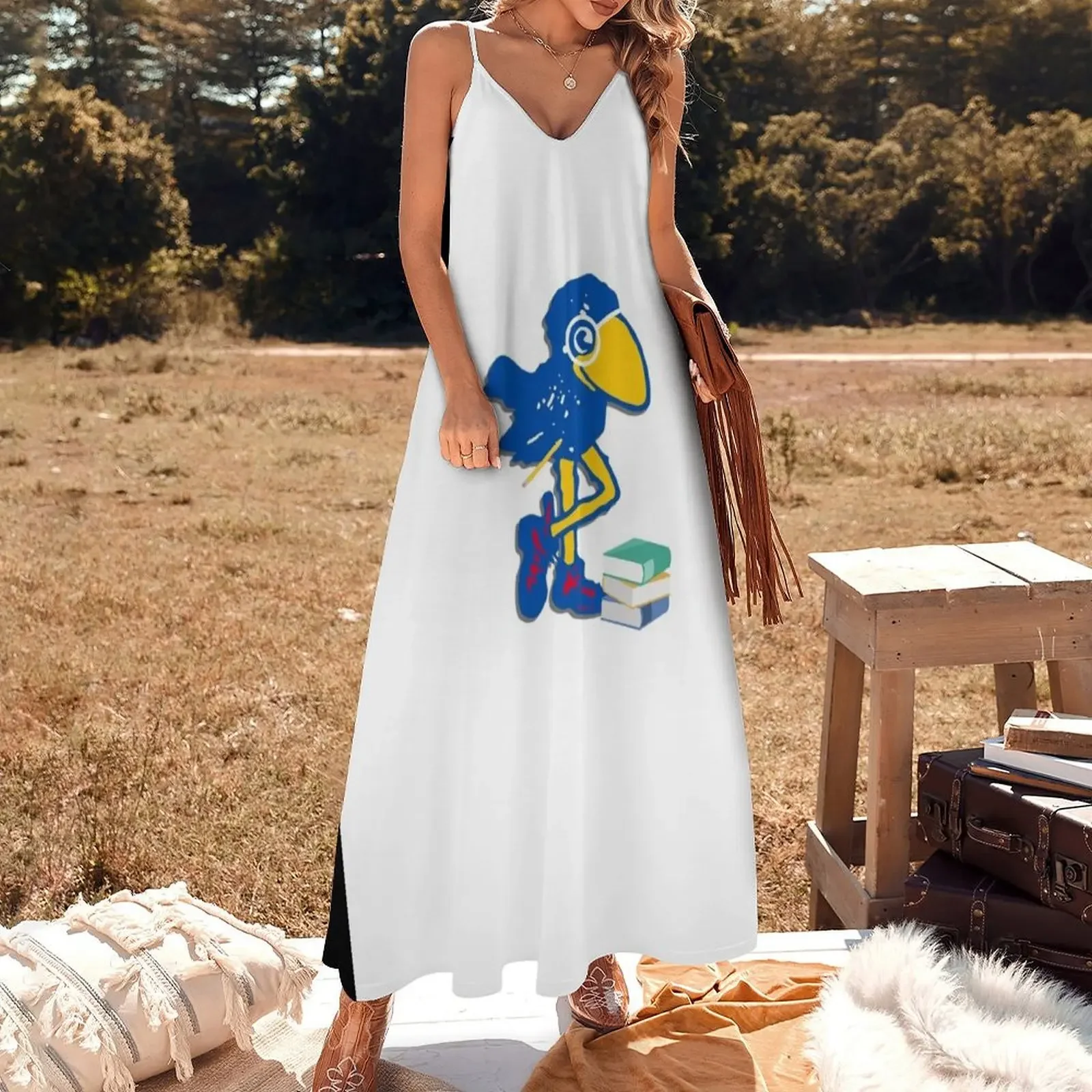 KU Jayhawk Nerd (Original Design) Sleeveless Dress long dress women summer women's summer clothing 2024