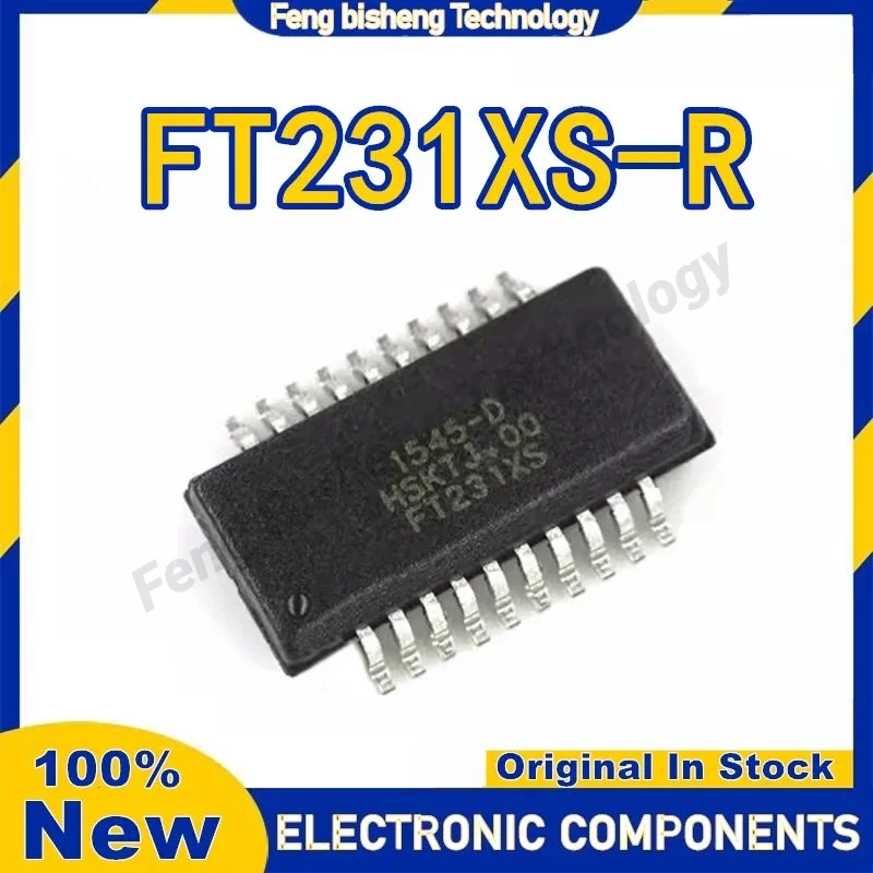 5PCS 100% New FT231XS-R FT231XS SSOP-20 USB to serial port chip