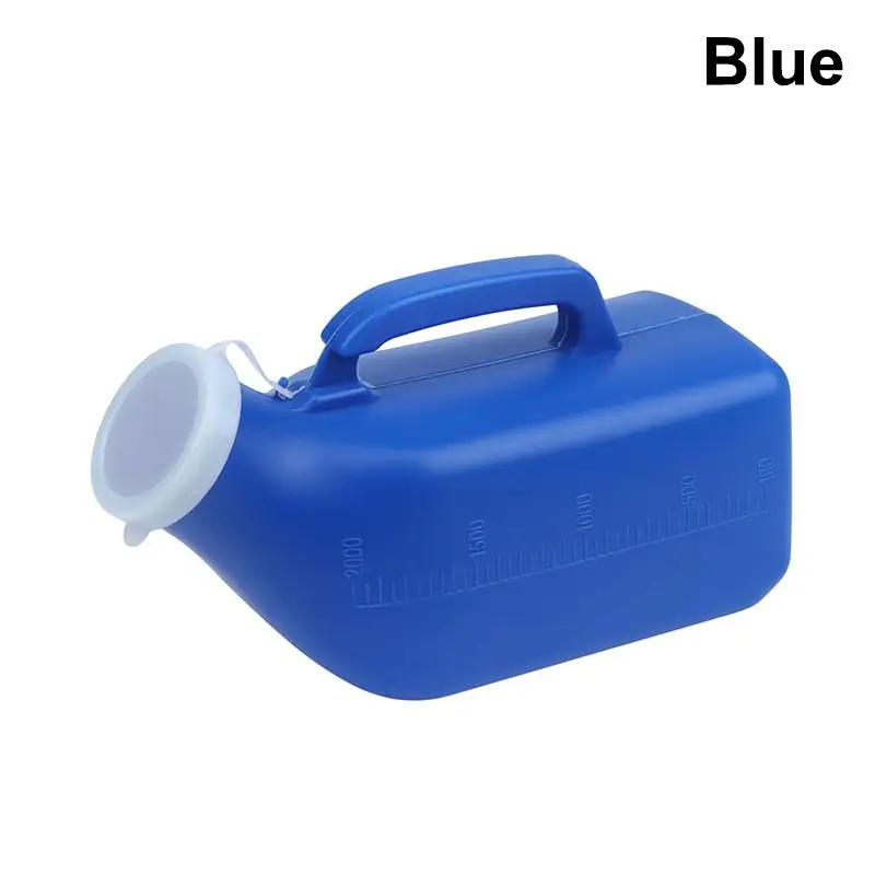 Portable Men Mobile 1200ml Toilet Car Travel Camp Urines Pee Handle Urinal Storage Urinary Bottle Disability Old Man Helper
