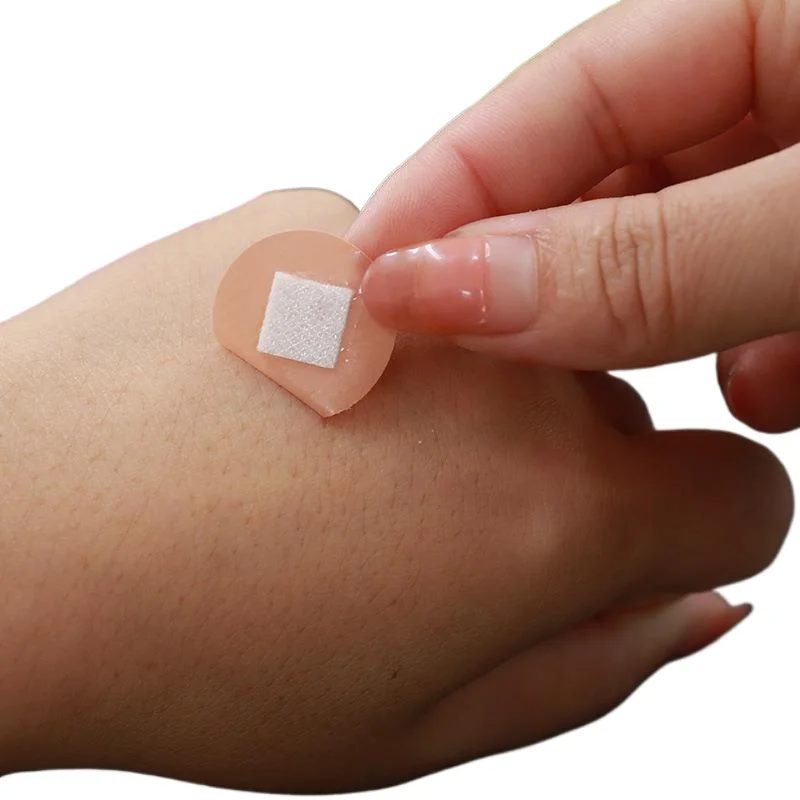 100Pcs/Set Mini Round Self Adhesive Bandages Circle Shape Band Aid Wound Dressing Patch Skin Color First Aid Plaster Kit