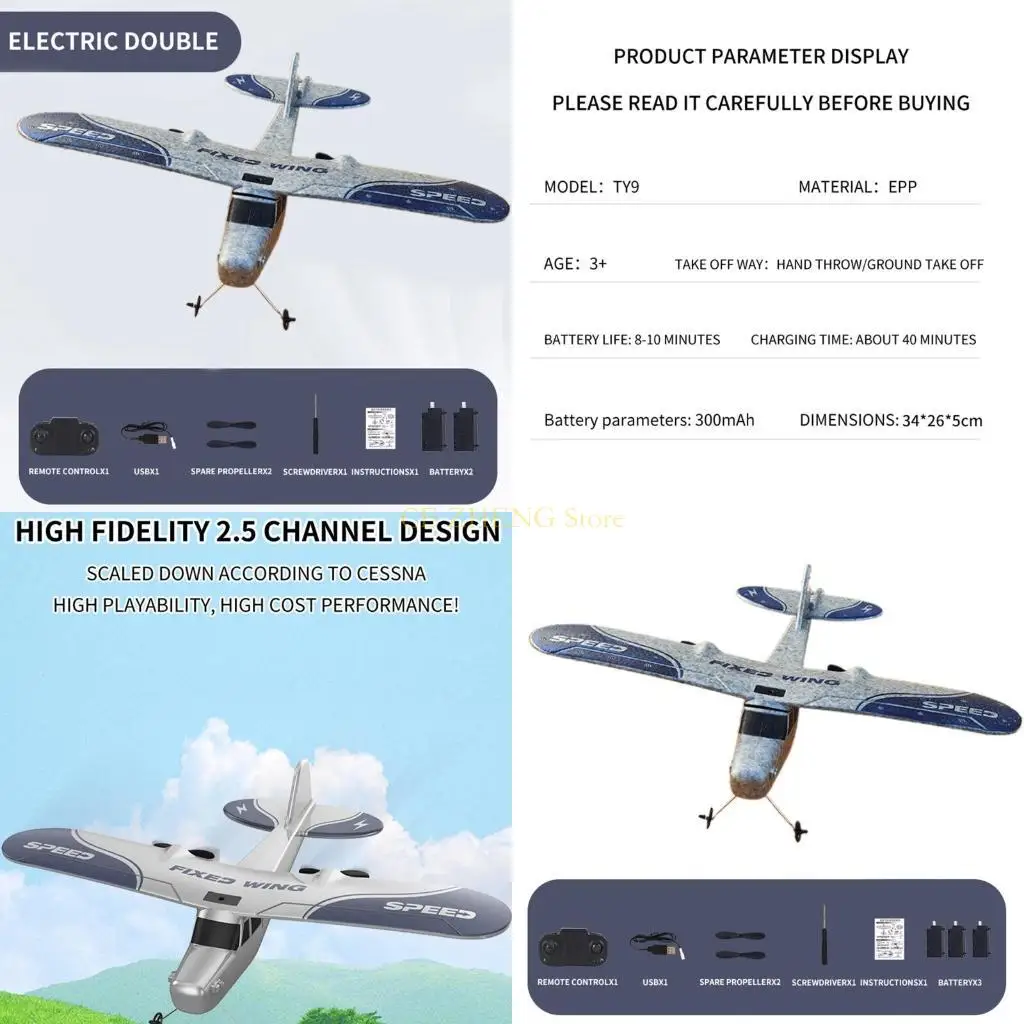 

E56B Remote Control for Boys Girls Kids Interesting RC AirCraft Durable