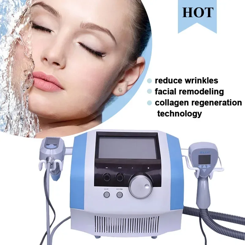 Máquina de escultura corporal portátil con ultrasonido y RF de un solo polo, tratamiento de eliminación de estiramiento facial y adelgazamiento corporal, BBL, 240W