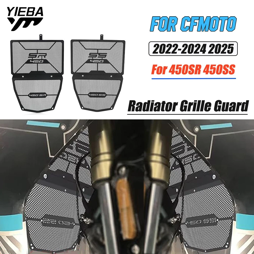 

2025 For CFMOTO 450SR 450SS 2023 2022 2024 450 SR/SS Radiator Guard Cover Motorcycle Accessories Water Tank Grille Protector