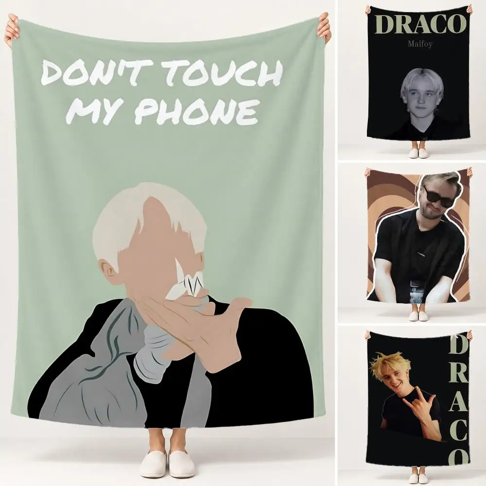 Handsome Actor Tom Felton Throw Soft Plush Flannel Pet Blanket, Home Decor Cover for Sofa, Bed, Trip & Picnic