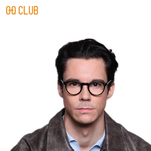 Imagen 2 del producto O-Q CLUB gafas graduadas redondas antirayos azules gafas para hombre lentes para miopía gafas para leer gafas de cristal