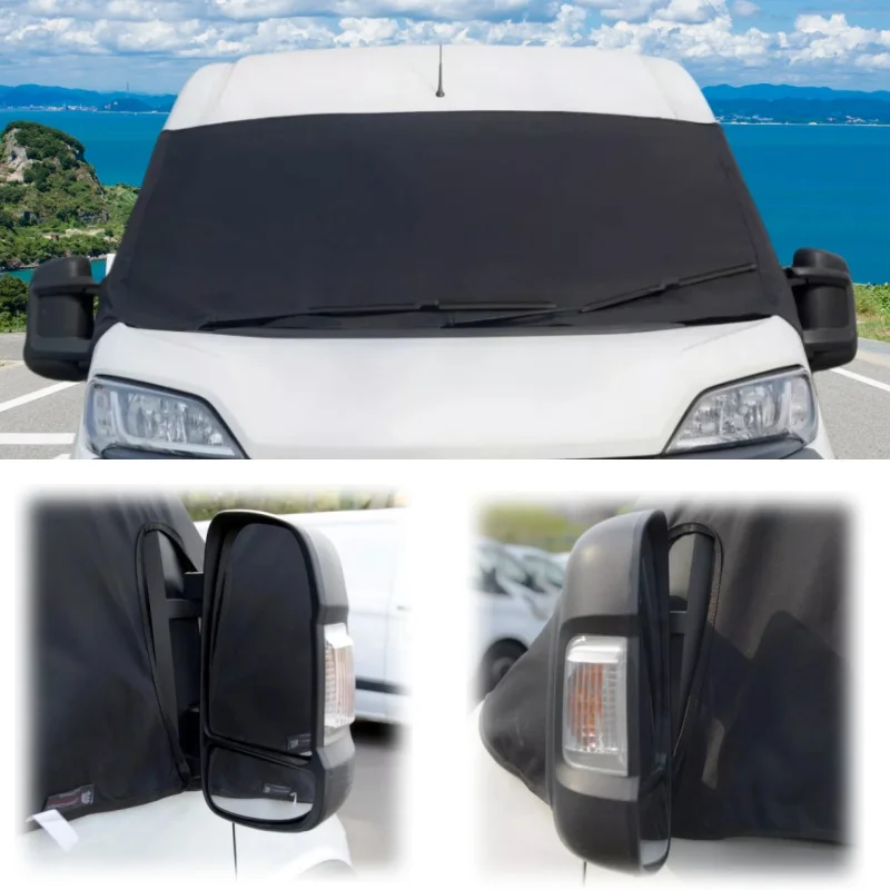 

RV Frost Cover Sunshade Oxford Motorhome Windscreen Blackout Blind Screen Cover For Fiat Ducato Peugeot Boxer Citroen Relay