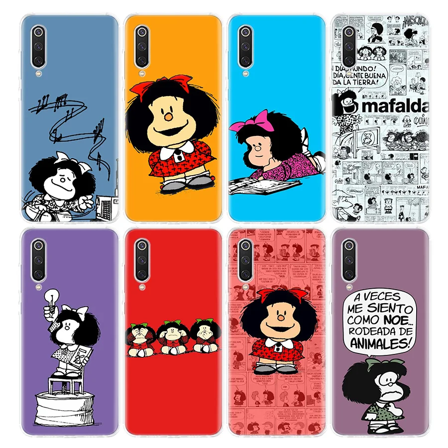Mafalda Anime Phone Case For Xiaomi Redmi Note 10 11 12 13 14 15 Pro Plus 11S 12S 14S 11T 11E 10S Soft TPU Back Cover Redmi Note