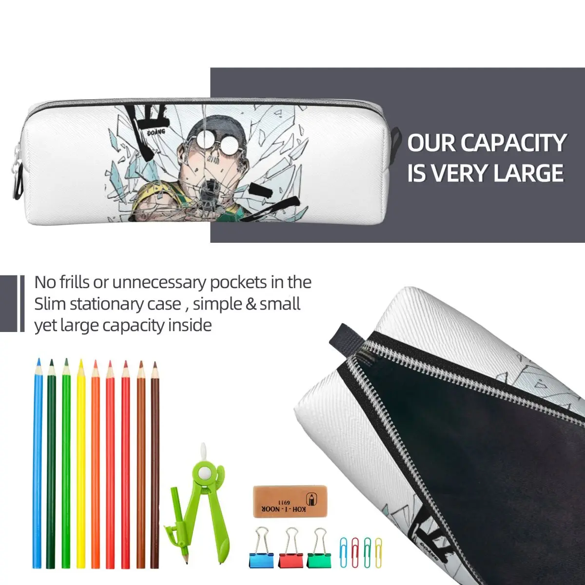 Japanse Anime Sakamoto Dagen Etuis Pen Box Zakken Student Grote Capaciteit Studenten School Rits Etuis