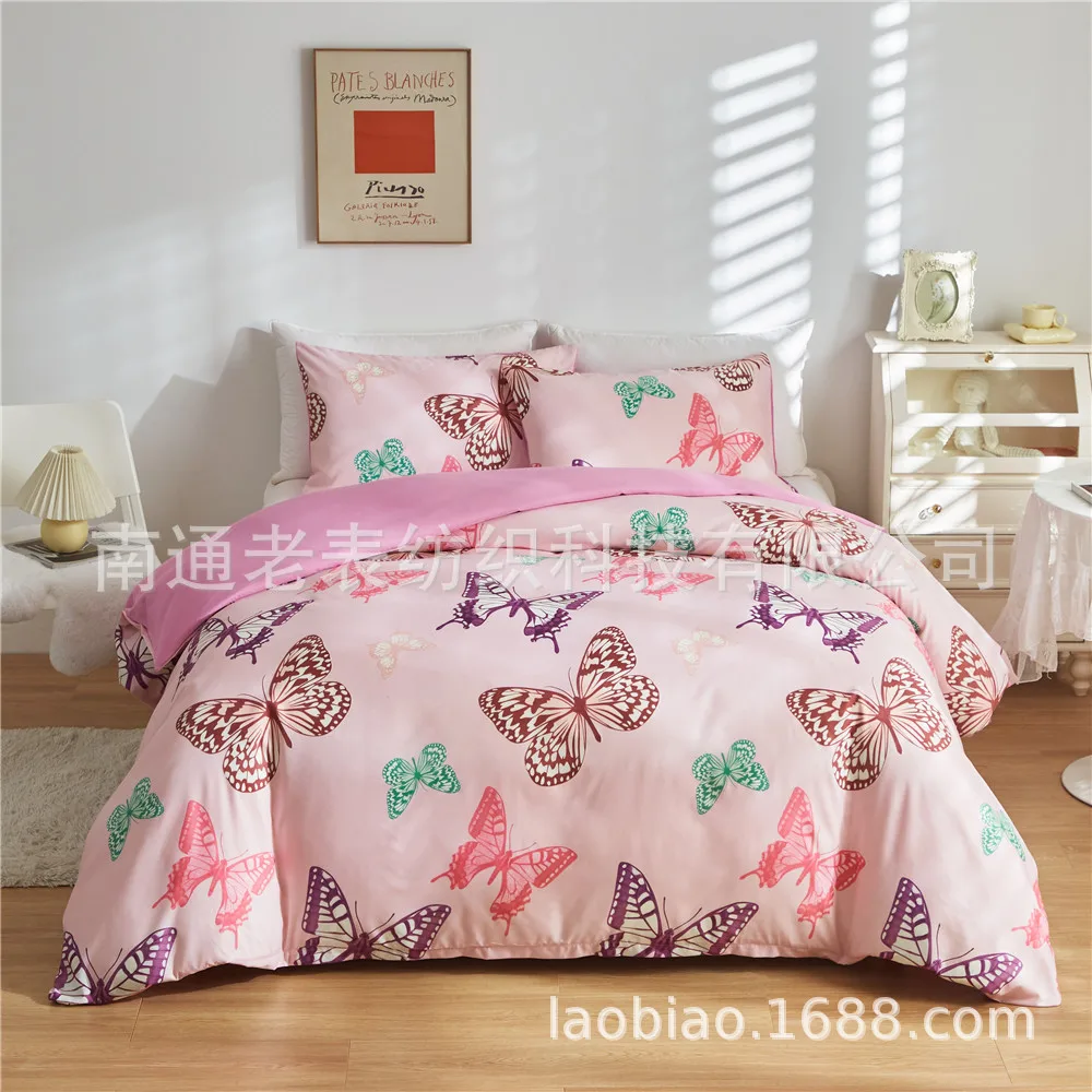 Printed luminous series quilt cover pillowcase bedding three kits