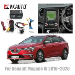 Renault Megane için VKAUTO 2016 ~ 2020 r-link 2 dikiz kamera HD yedekleme ters eklemek park kamerası C32 Pins adaptör kablosu