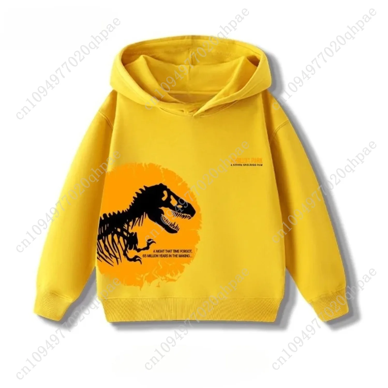 Spring Autumn Dinosaur Jurassic Park Printed Children Hoodies Loose Casual Hooded Sweatshirts for Boys and Girls Baby Clotthes