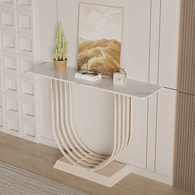 

light luxury console table modern simple Italian corridor entrance table designer creative mobili ingresso interior furniture
