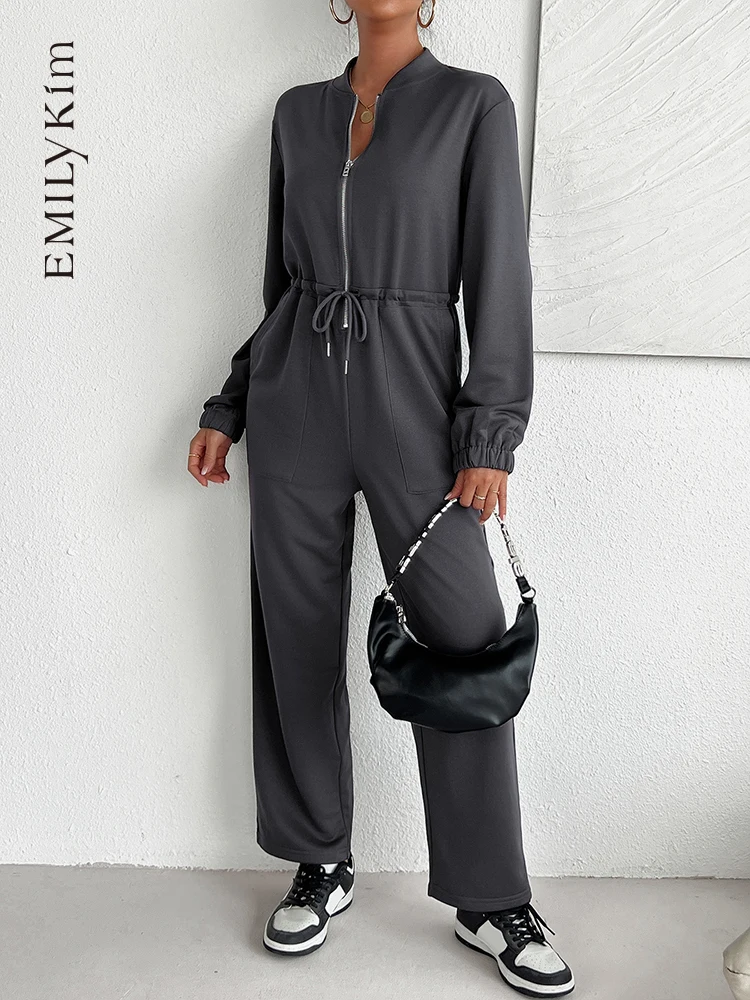 

2024 New Female Hoodies Jumpsuits One Piece Outfit Sport Jumpsuit Women Sportswear Playsuit Long Sleeve Zipper Overalls