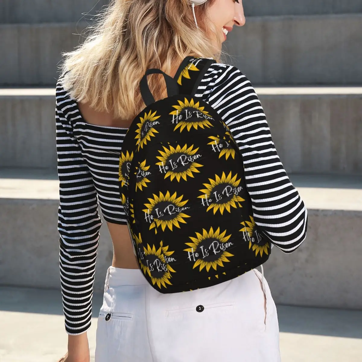 

He Is Risen Student Backpack School Bag Hiking Travel Daypack for Men Women Fashion Bookbag Shoulder Bags