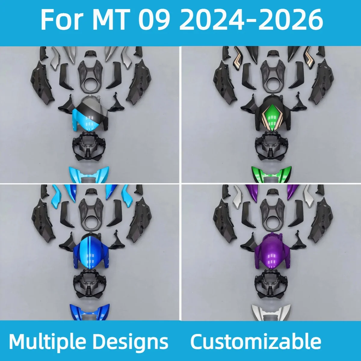 Fairing Set for YAMAHA 2024 2025 2026 MT 09 ABS Plastic Motorcycle Fairings Kit Aftermarket MT09 24 25 26