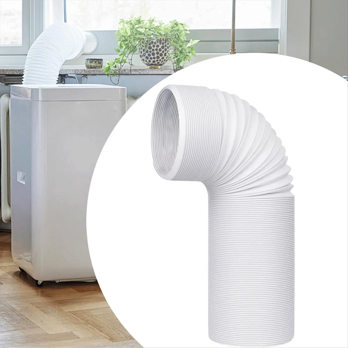 Portable Air Conditioning Exhaust Hose Coupler, Window Adapter for Mobile Air Conditioners,Suitable for 130 mm Diameter