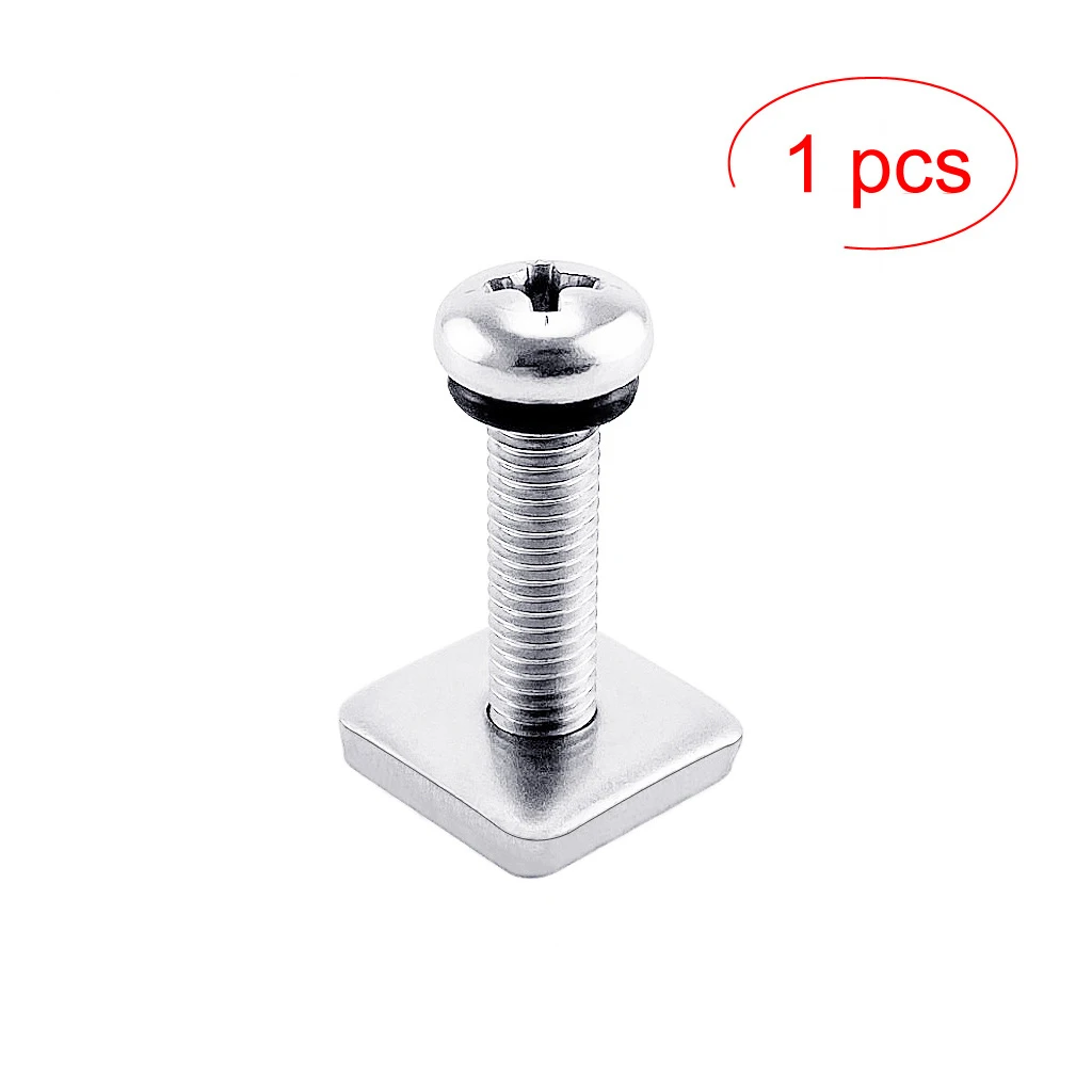 Surfboard Tail Fin Screw Surf Fin Nails Bolt Screws Longboard Sliding Fin Screws Single Fin Screw     with Plate Surfing