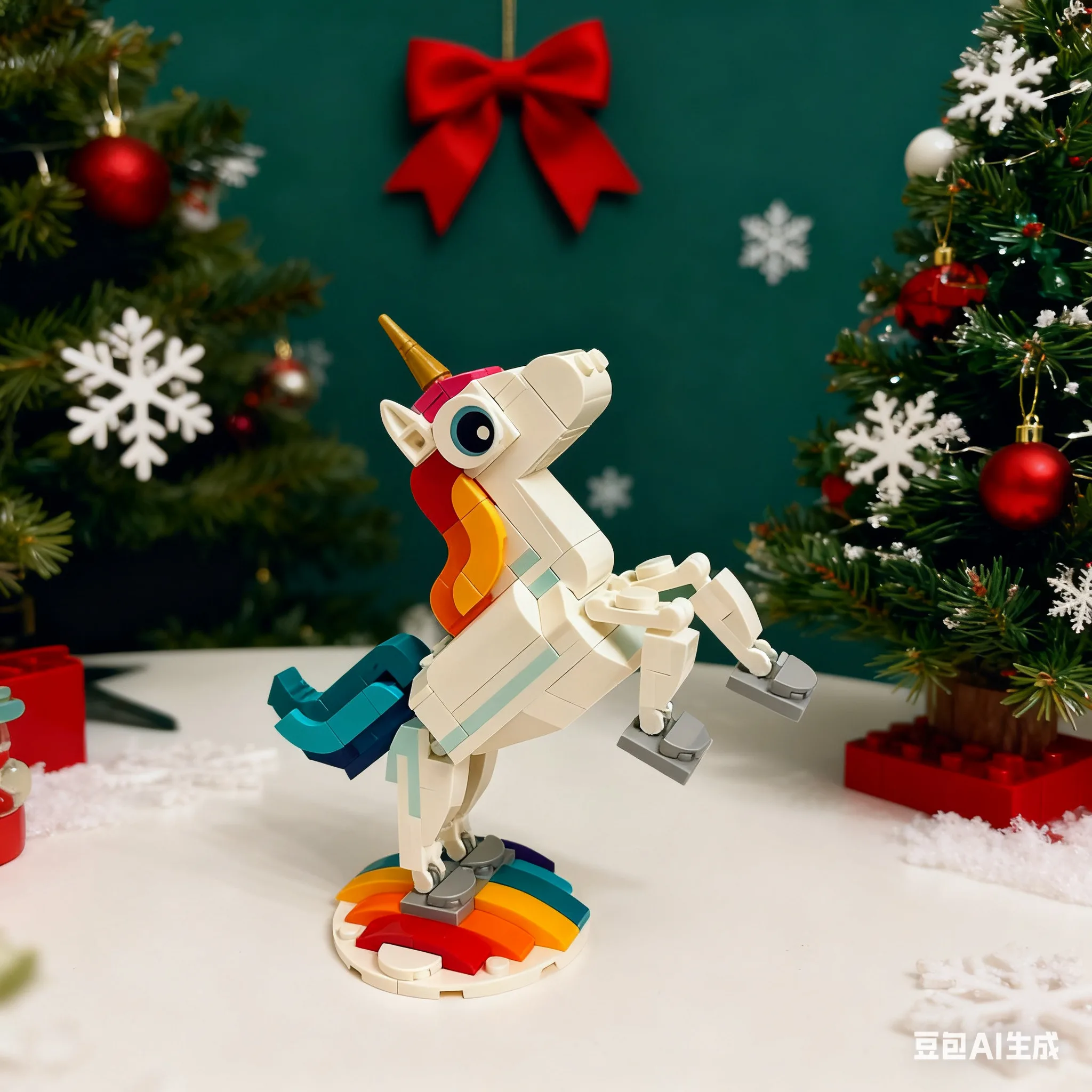 تصميم يونيكورن 3 في 1 31140 ملحقات محيطية متوافقة مع جزيئات ليغو مناسبة لهدايا عيد الميلاد 145 قطعة #4