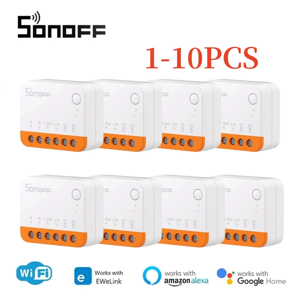 

1-10Pcs SONOFF MINI Extreme Wi-Fi Smart Switch MINIR4 EWelink APP Control Relay Breaker Module Work With Alexa Google Alice