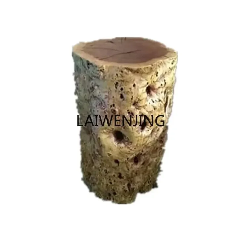 HLZ root carving stool wooden stump flower stand tree stump coffee table large board bracket tree root base