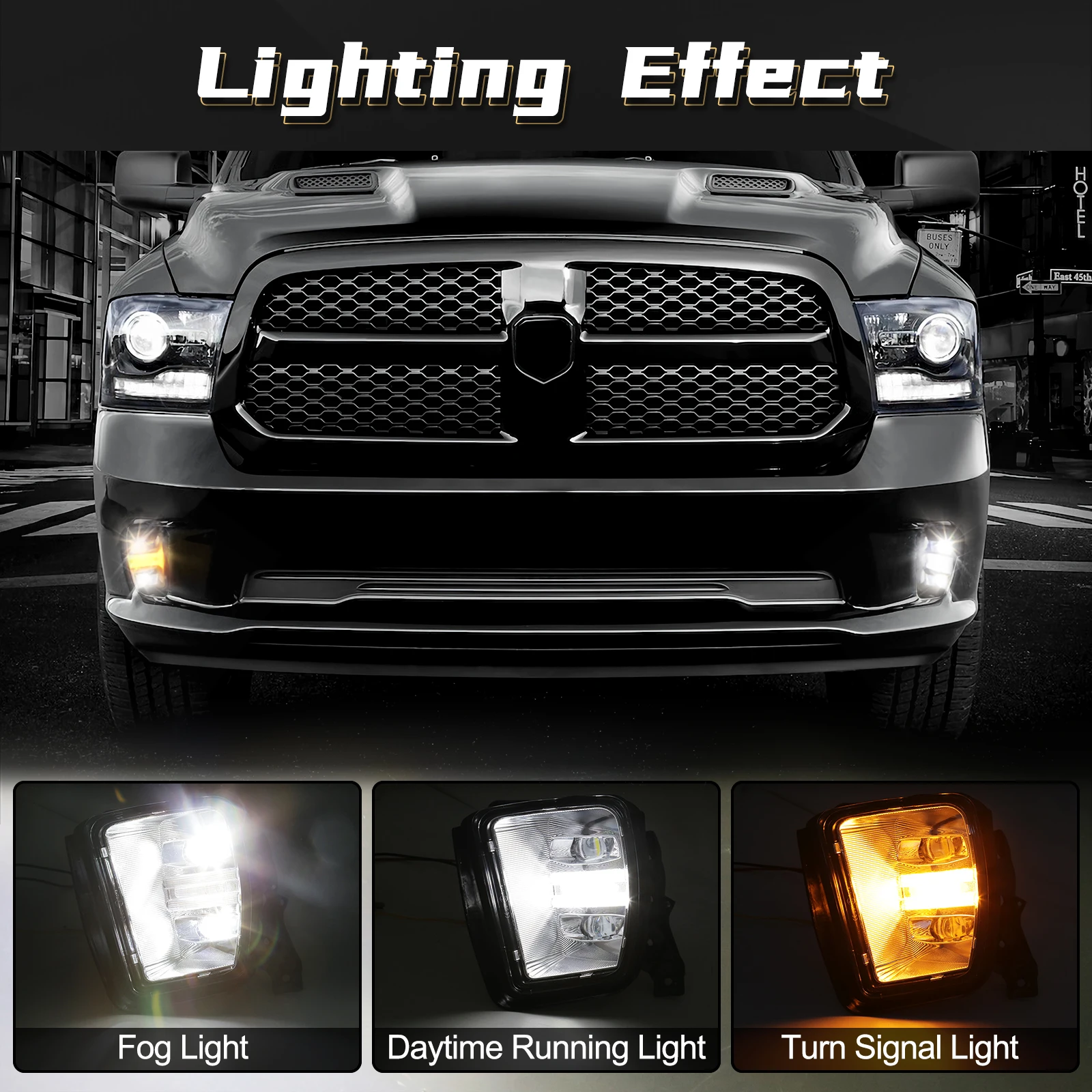 2014 ram 1500 led pod fog lights Diode Dynamics DD7087 SS3 Pro Type Ram Vert Kit ABL White SAE Fog