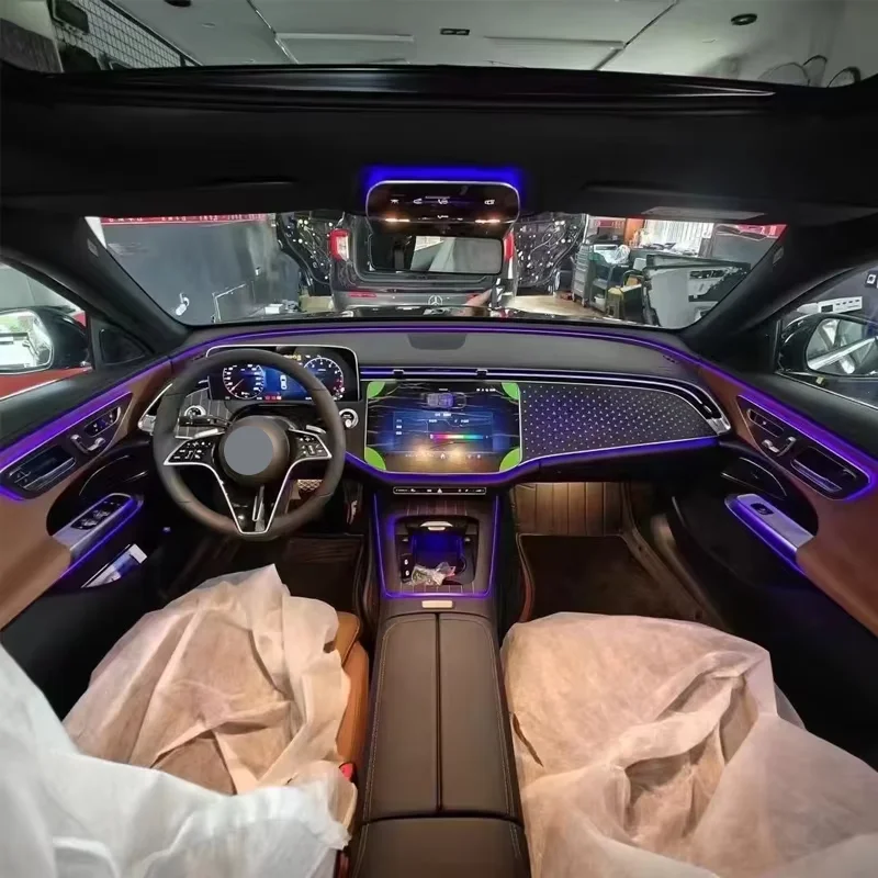 

New Condition Copilot Light Panel Starlight Trim Panel for-MercedesBenz E Class W214 64 Color Ambient Lighting for E300 E260