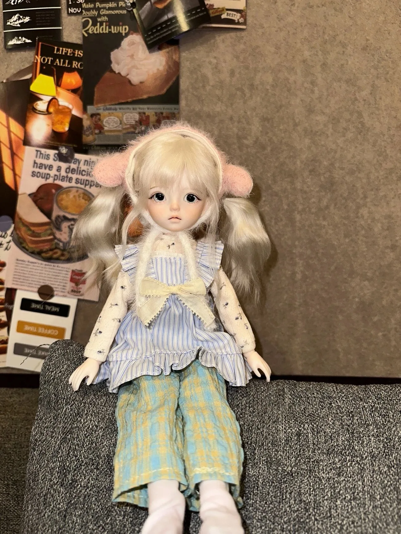 

Одежда для кукол BJD, подходящая для размеров 1/6, милая кремовая одежда для девочек, костюм, аксессуары для кукол (3 очка)