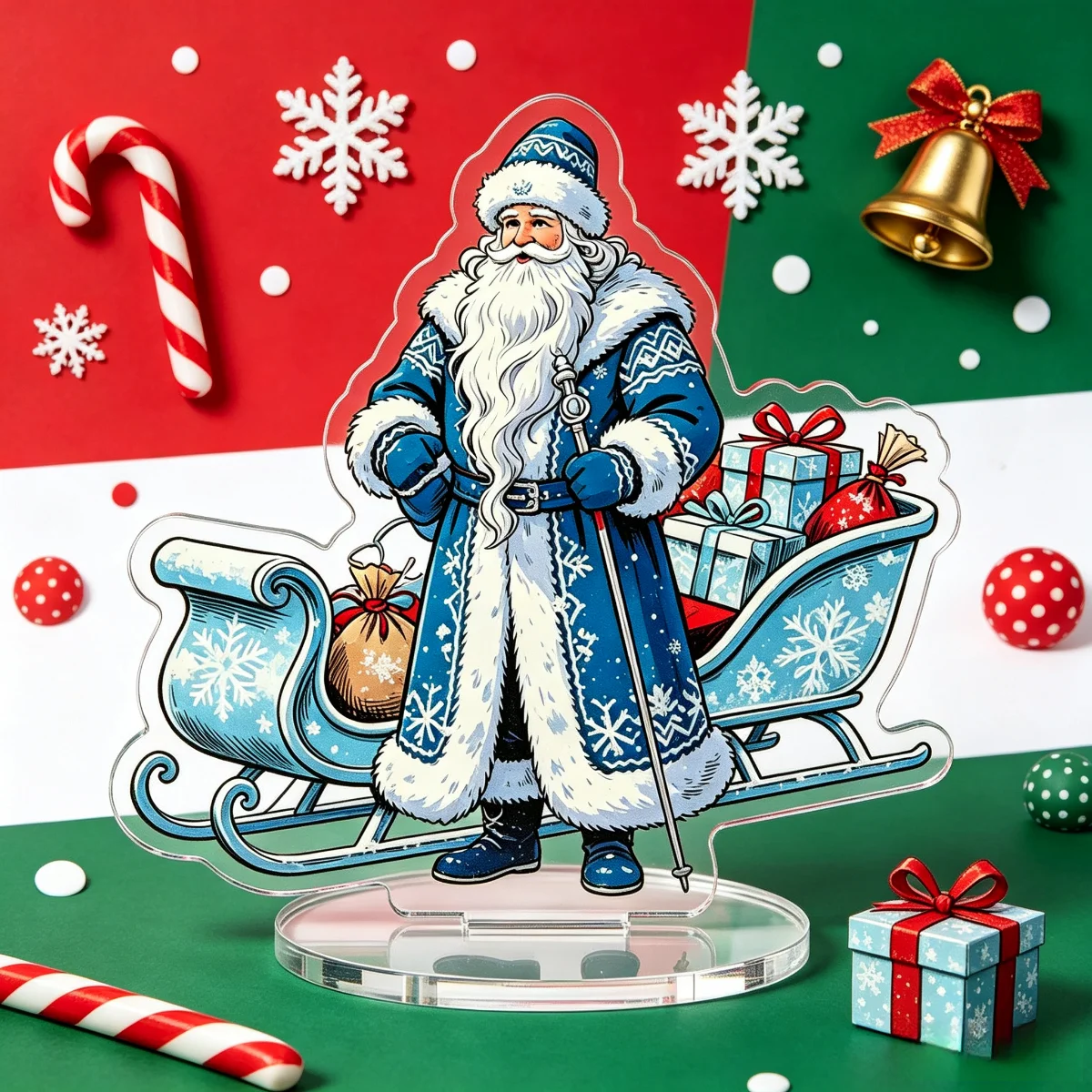 New Year Gift for the Elderly in Extreme Cold Weather, Acrylic Standee Ornament, Bookshelf Desktop Collection Small Ornament