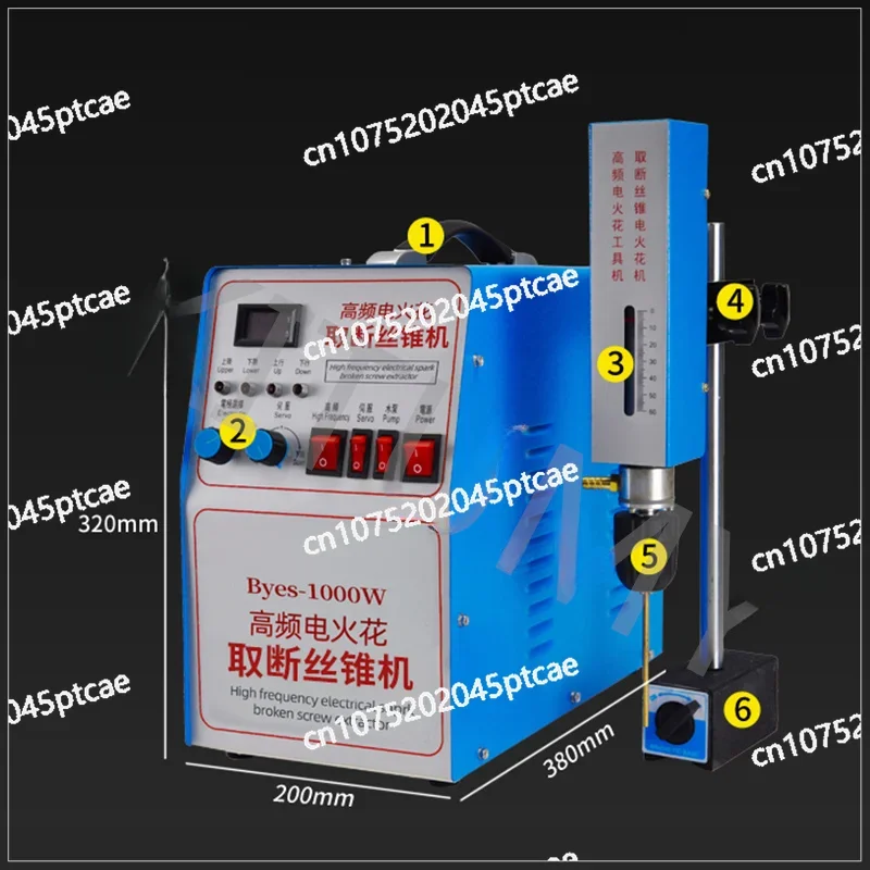 Perforator Portable Breaking Tap Screw Drill Tap Electromechanical Pulse EDM Drilling Machine High-Frequency Discharge