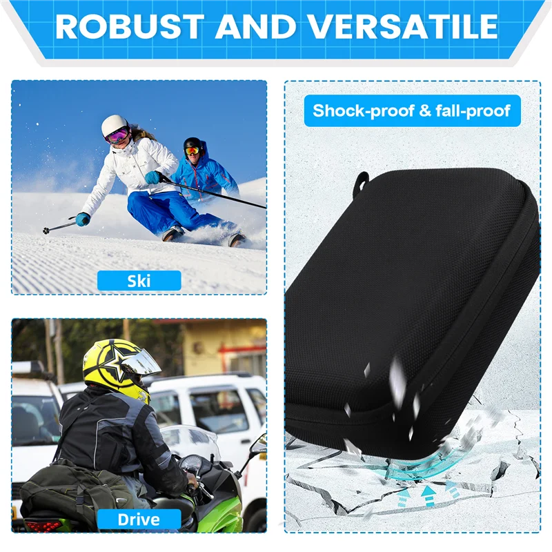 VO-For Gopro Case Accessory Anti-Shock Storage Bag Action Camera Portable Accessories Storage Bag